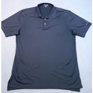 Peter Millar Shirt Mens Size XL Gray Polo Summer Comfort Solid Performance
